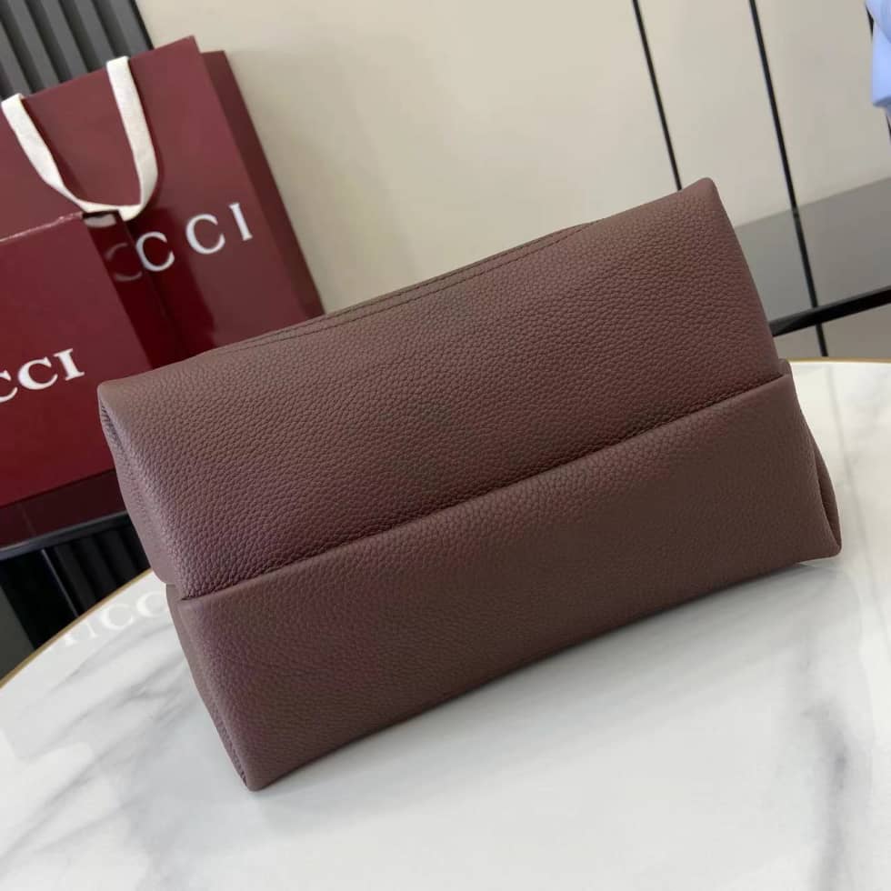 Gucci Softbit Leather Medium Brown Shoulder Bag_2_158220 Gucci Softbit Leather Medium Brown Shoulder Bag