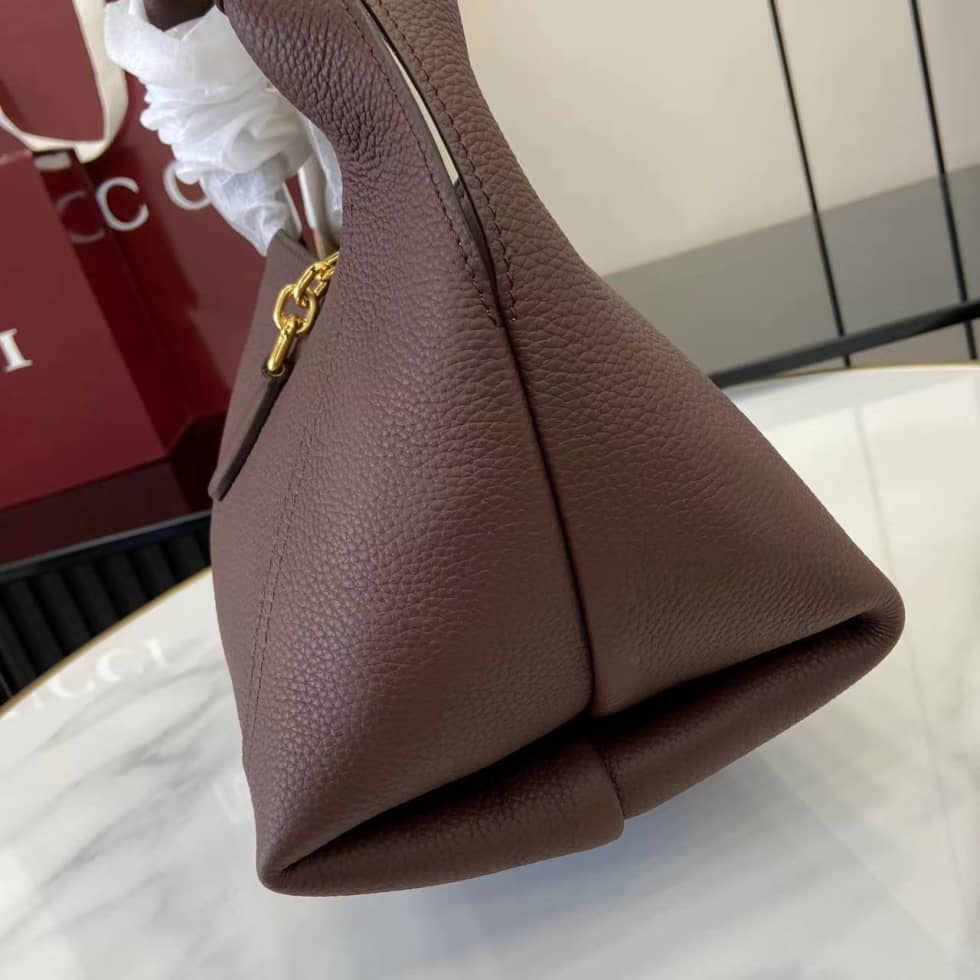 Gucci Softbit Leather Medium Brown Shoulder Bag_5_158220 Gucci Softbit Leather Medium Brown Shoulder Bag