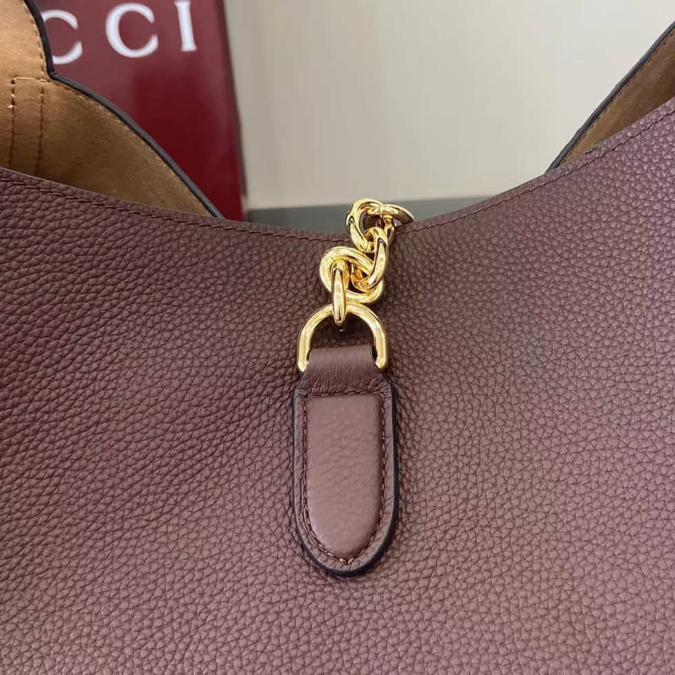 Gucci Softbit Leather Maxi Dark Brown Shoulder Bag_4_158230 Gucci Softbit Leather Maxi Dark Brown Shoulder Bag