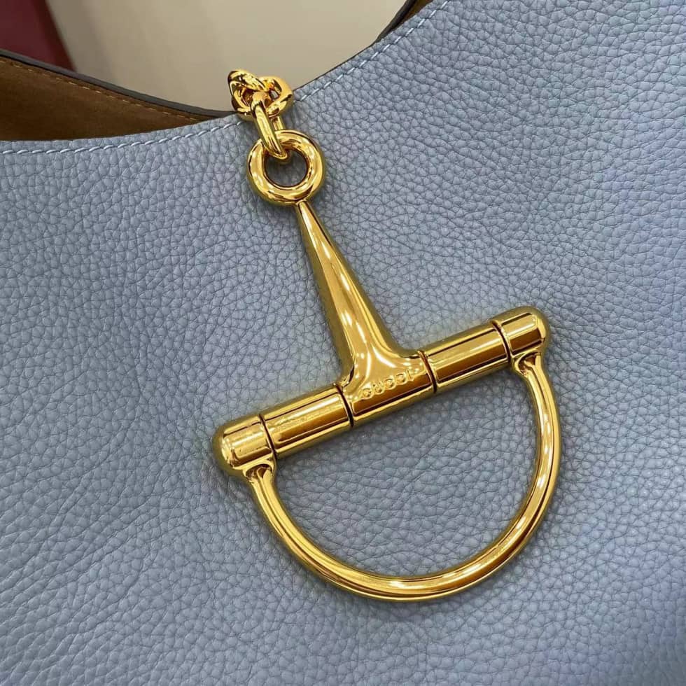 Gucci Softbit Leather Maxi Blue Shoulder Bag_4_158250 Gucci Softbit Leather Maxi Blue Shoulder Bag