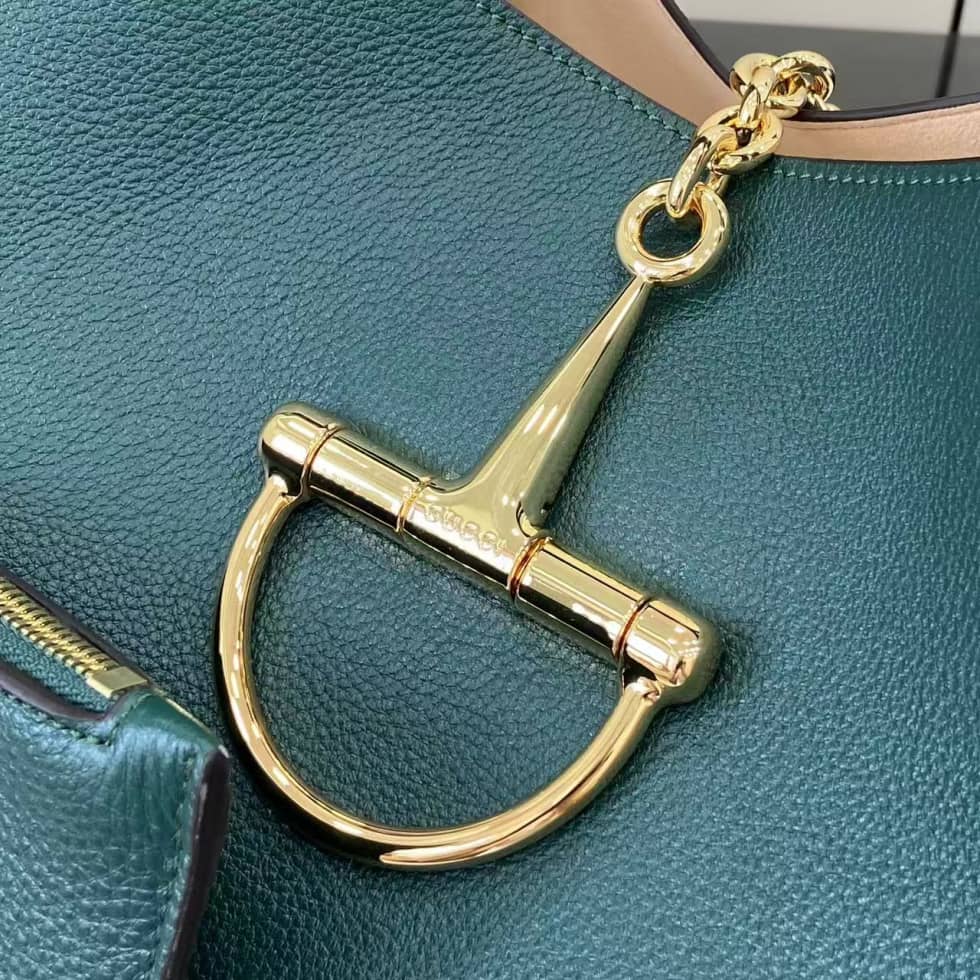 Gucci Softbit Leather Maxi Green Shoulder Bag_4_158270 Gucci Softbit Leather Maxi Green Shoulder Bag