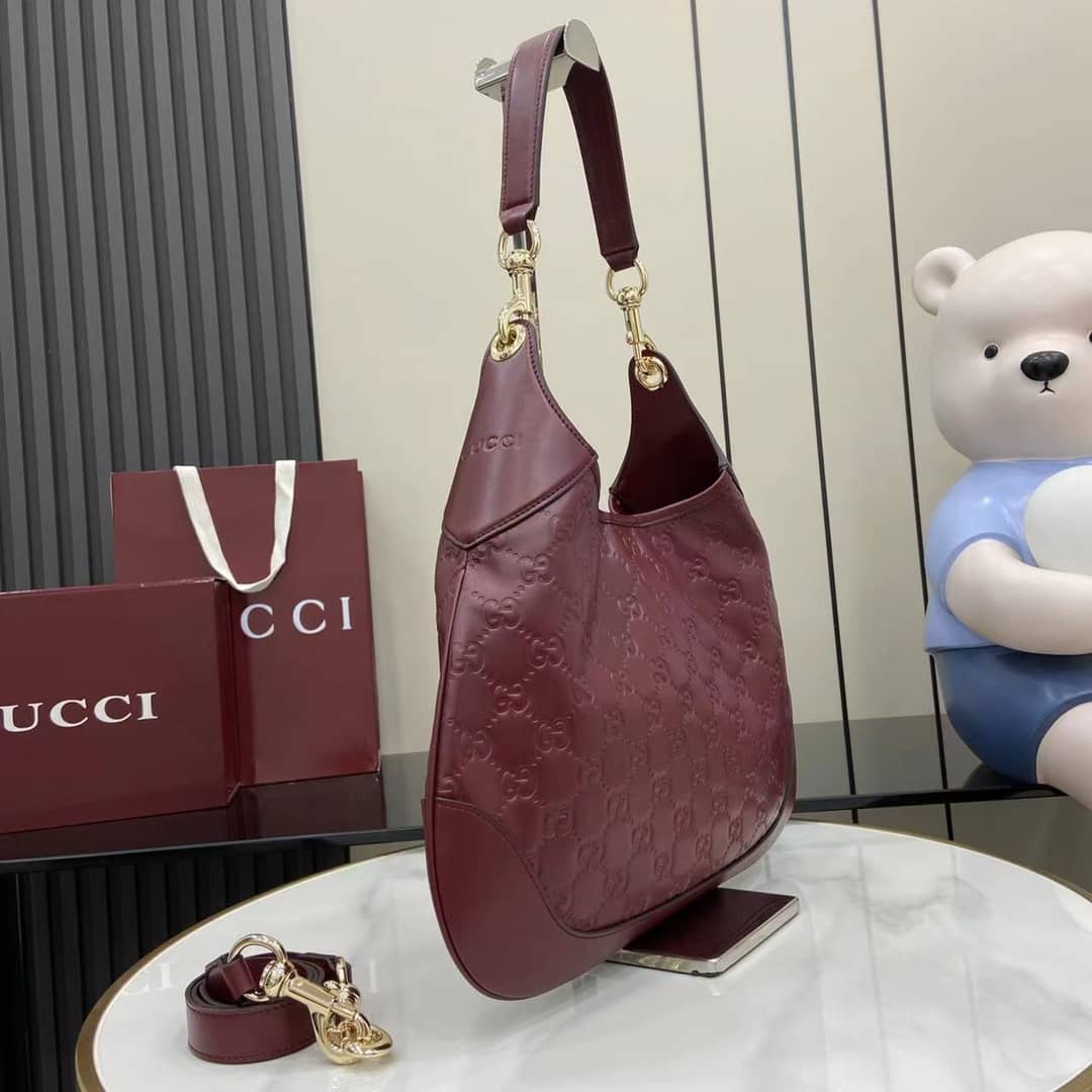 Gucci B Medium Red Shoulder Bag 834981_2_158330 Gucci B Medium Red Shoulder Bag 834981