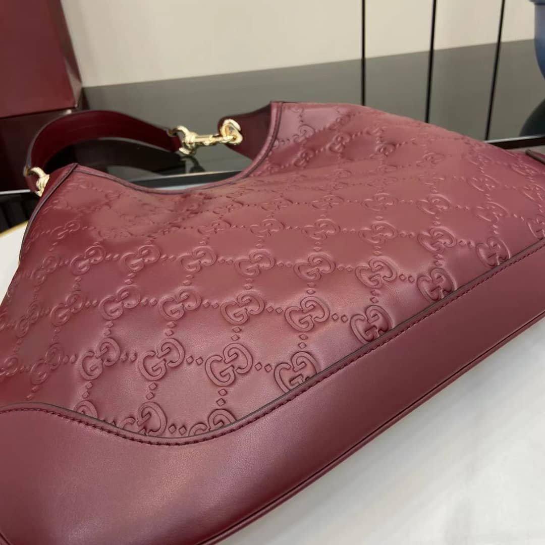 Gucci B Medium Red Shoulder Bag 834981_4_158330 Gucci B Medium Red Shoulder Bag 834981