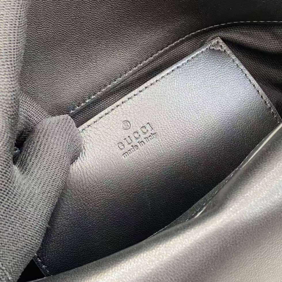 Gucci Suede Embossed Leather Medium Black Shoulder Bag_8_158430 Gucci Suede Embossed Leather Medium Black Shoulder Bag