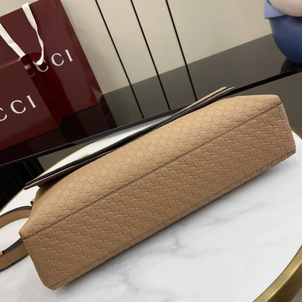 Gucci Suede Embossed Leather Beige Large Shoulder Bag_3_158480 Gucci Suede Embossed Leather Beige Large Shoulder Bag