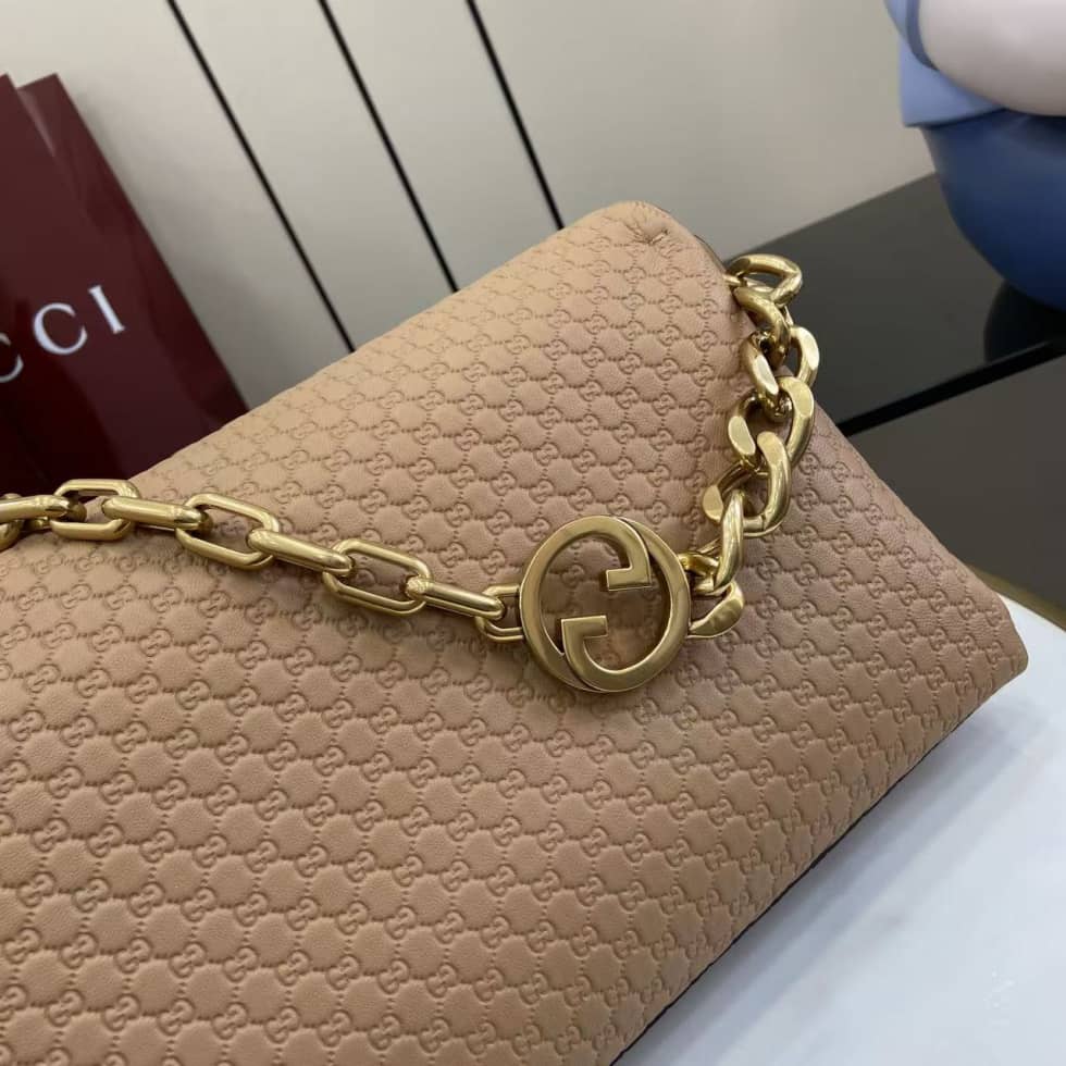 Gucci Suede Embossed Leather Beige Large Shoulder Bag_4_158480 Gucci Suede Embossed Leather Beige Large Shoulder Bag