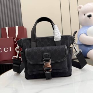 Gucci GG Canvas Small Black Tote Bag 854743