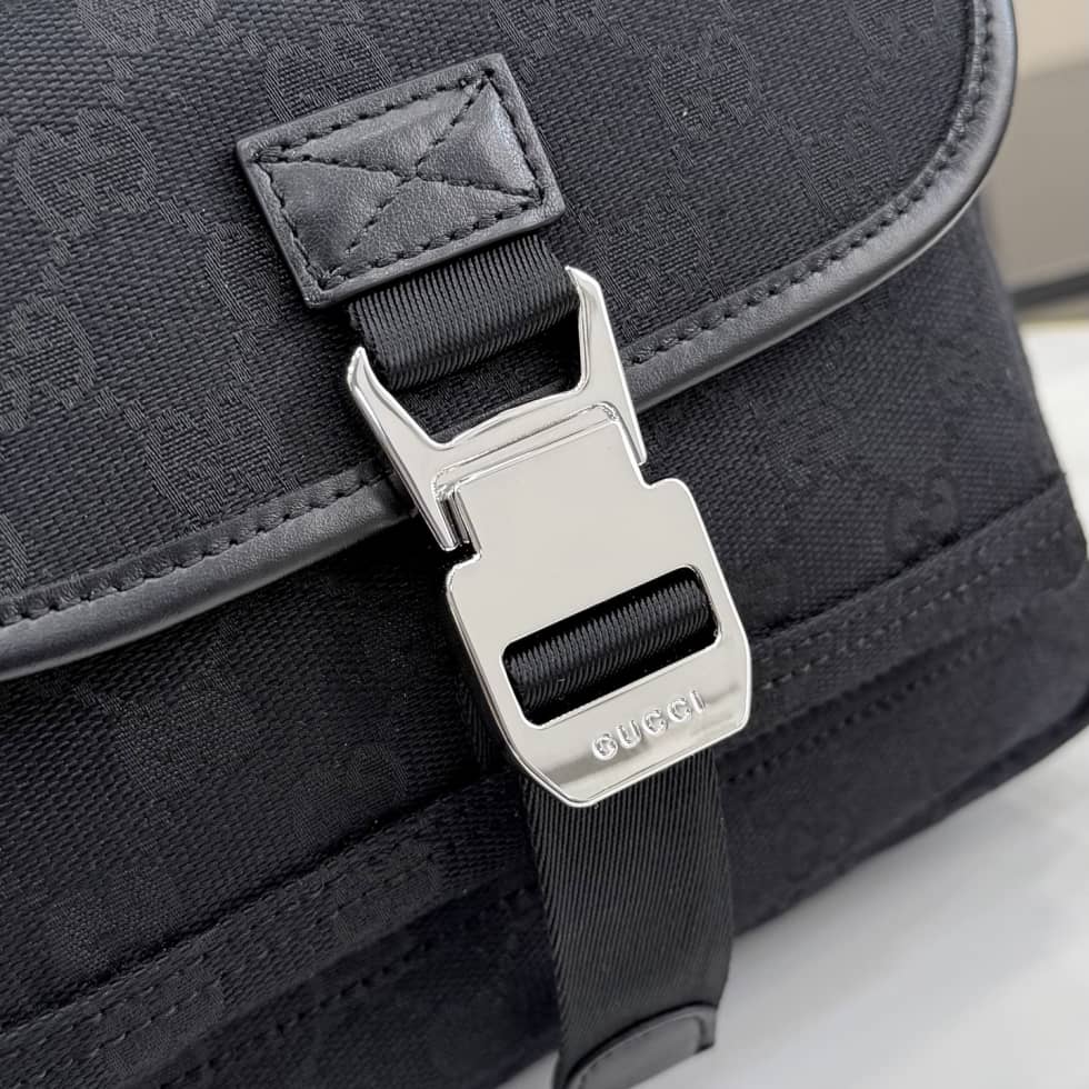 Gucci GG Canvas Small Black Tote Bag 854743_4_158520 Gucci GG Canvas Small Black Tote Bag 854743