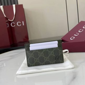 Gucci Mens Green Card Holder 768248