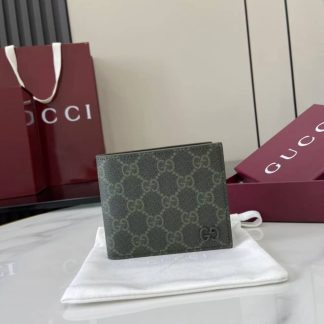 Gucci Mens Green Bi-Fold Wallet 768243