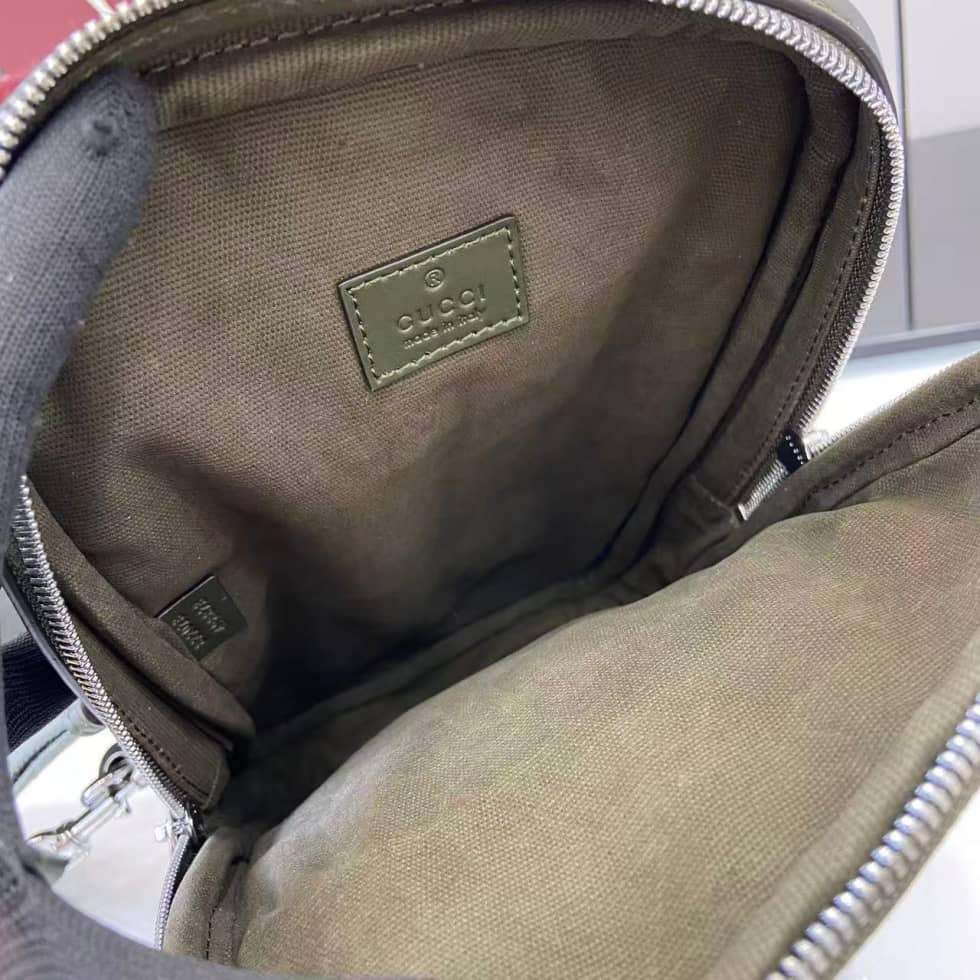 Gucci Mens Small Green Sling Bag 822073_7_158589 Gucci Mens Small Green Sling Bag 822073