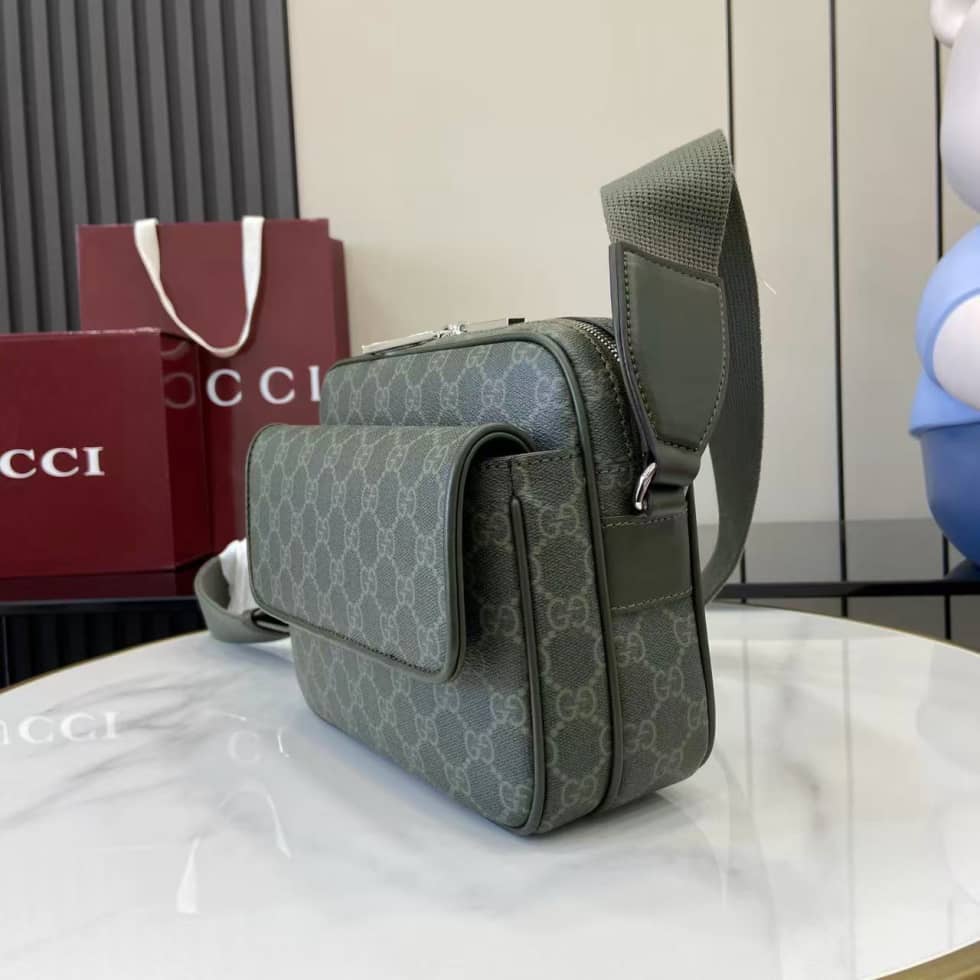 Gucci Mens Small Green Crossbody Bag 795479_2_158599 Gucci Mens Small Green Crossbody Bag 795479