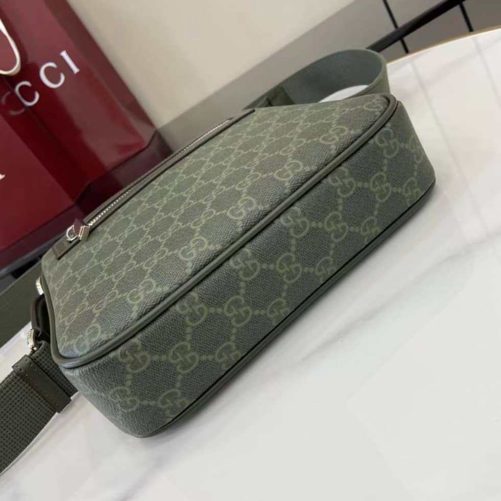 Gucci Mens Small Green Messenger Bag 792082_2_158619 Gucci Mens Small Green Messenger Bag 792082