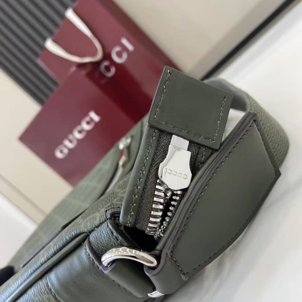 Gucci Mens Small Green Messenger Bag 792082_4_158619 Gucci Mens Small Green Messenger Bag 792082