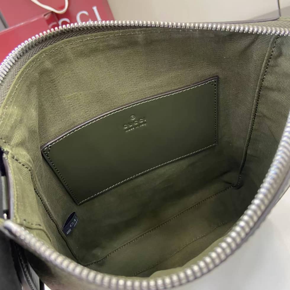 Gucci Mens Small Green Messenger Bag 792082_7_158619 Gucci Mens Small Green Messenger Bag 792082
