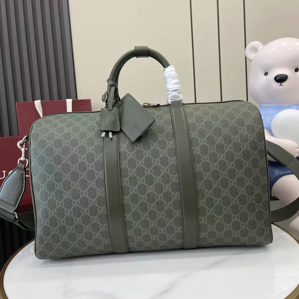 Gucci Mens Medium Green Duffle Bag 792074_10_158649 Gucci Mens Medium Green Duffle Bag 792074