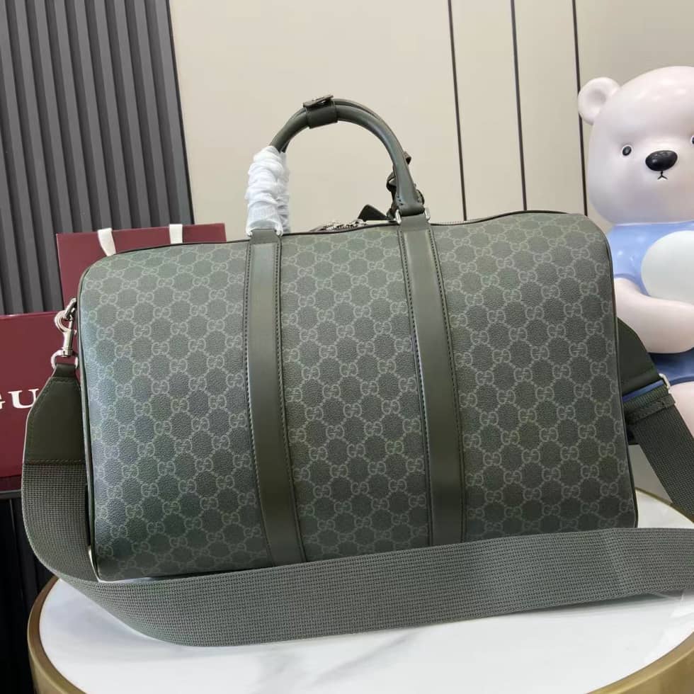 Gucci Mens Medium Green Duffle Bag 792074_1_158649 Gucci Mens Medium Green Duffle Bag 792074