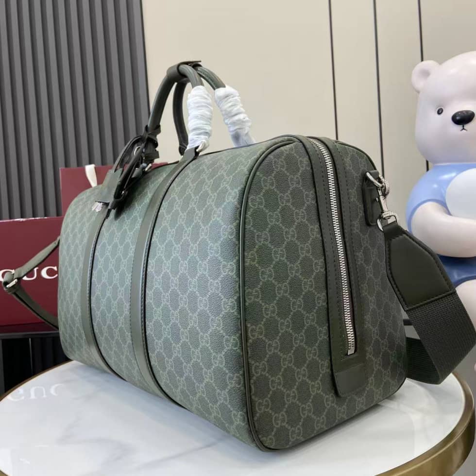 Gucci Mens Medium Green Duffle Bag 792074_2_158649 Gucci Mens Medium Green Duffle Bag 792074