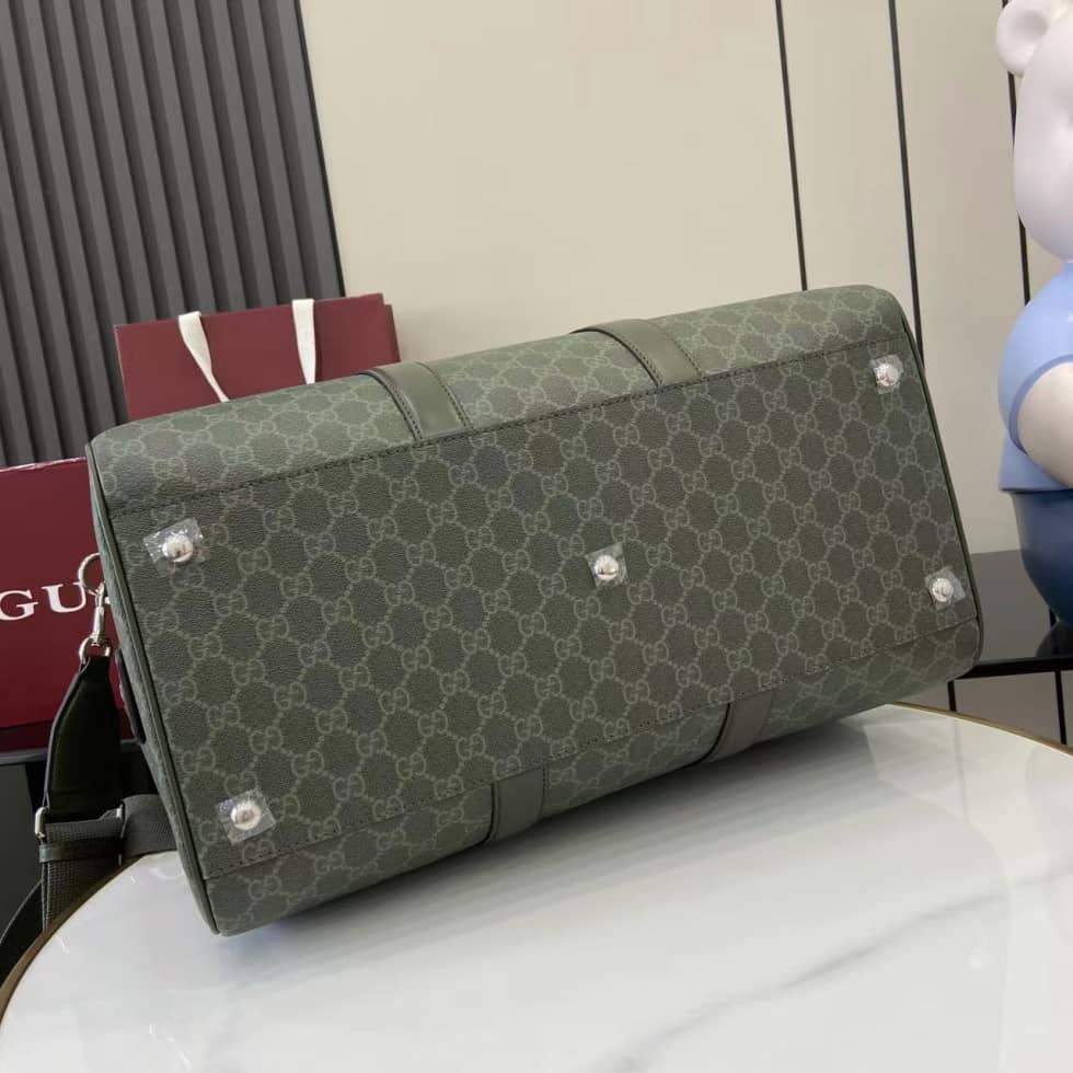 Gucci Mens Medium Green Duffle Bag 792074_3_158649 Gucci Mens Medium Green Duffle Bag 792074