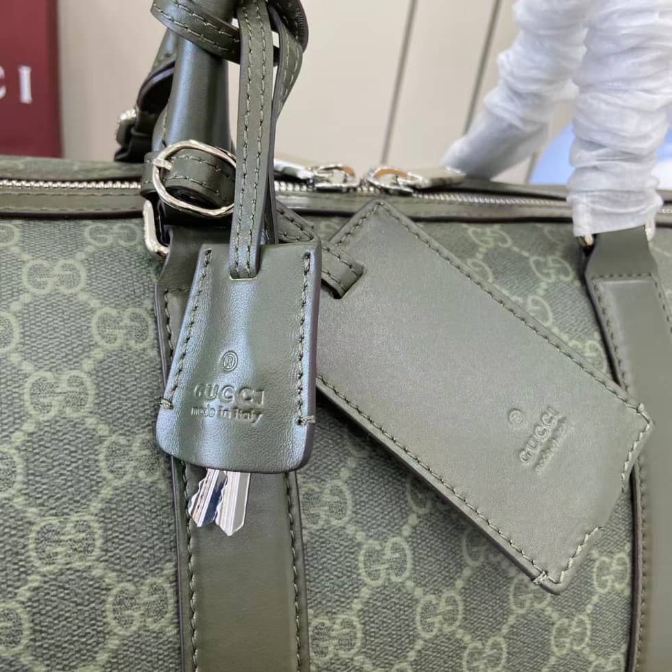 Gucci Mens Medium Green Duffle Bag 792074_4_158649 Gucci Mens Medium Green Duffle Bag 792074