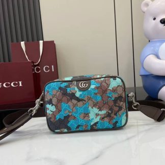 Gucci Small Blue Camo Crossbody Bag 839155