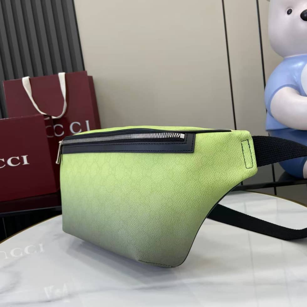 Gucci GG Chroma Large Belt Bag Gradient Green_2_158679 Gucci GG Chroma Large Belt Bag Gradient Green