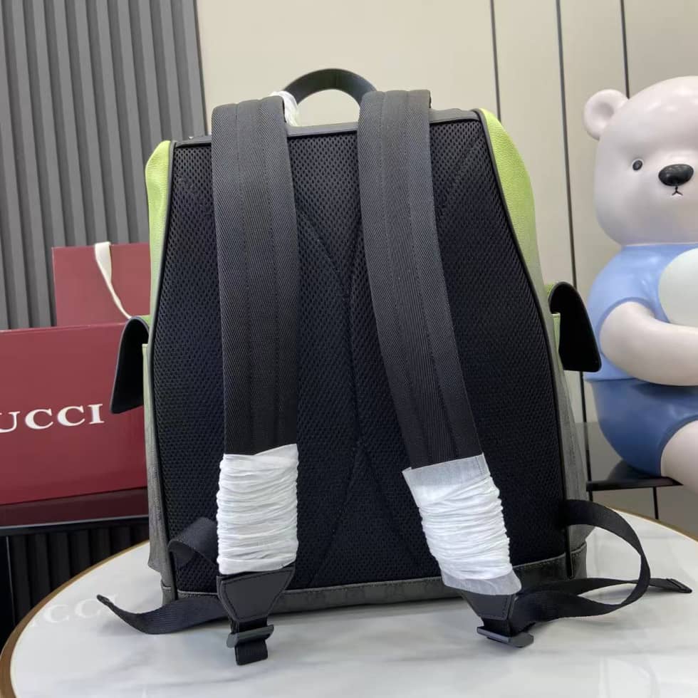 Gucci Chroma Large Gradient Green Backpack 792080_1_158699 Gucci Chroma Large Gradient Green Backpack 792080