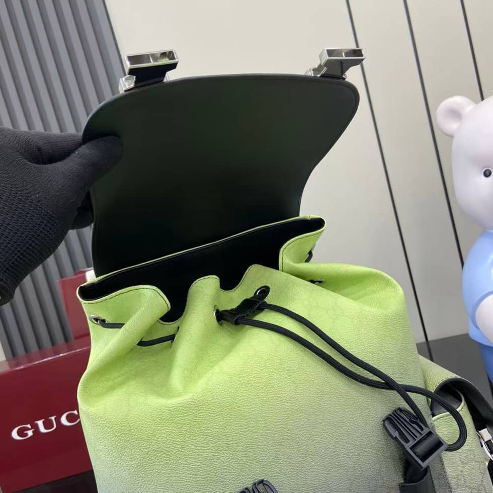 Gucci Chroma Large Gradient Green Backpack 792080_6_158699 Gucci Chroma Large Gradient Green Backpack 792080