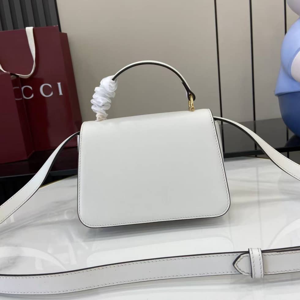 Gucci Siena Small White Leather Top Handle Bag_1_158709 Gucci Siena Small White Leather Top Handle Bag