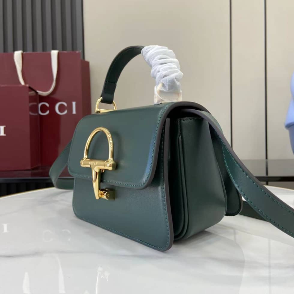 Gucci Siena Small Green Leather Top Handle Bag_2_158719 Gucci Siena Small Green Leather Top Handle Bag