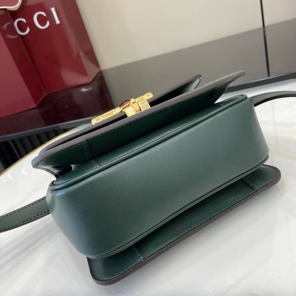 Gucci Siena Small Green Leather Top Handle Bag_3_158719 Gucci Siena Small Green Leather Top Handle Bag