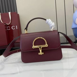 Gucci Siena Leather Small Red Shoulder Bag