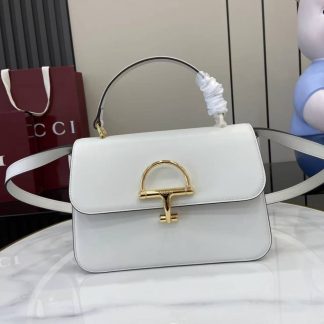 Gucci Siena Medium White Top Handle Bag