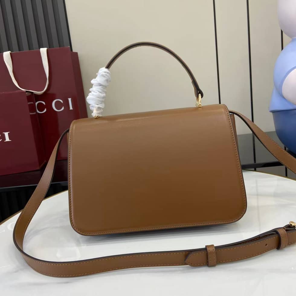 Gucci Siena Leather Medium Brown Top Handle Bag_1_158769 Gucci Siena Leather Medium Brown Top Handle Bag
