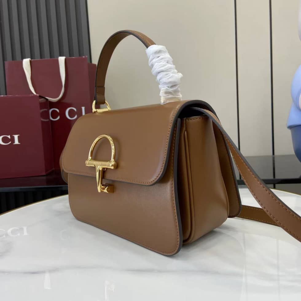 Gucci Siena Leather Medium Brown Top Handle Bag_2_158769 Gucci Siena Leather Medium Brown Top Handle Bag