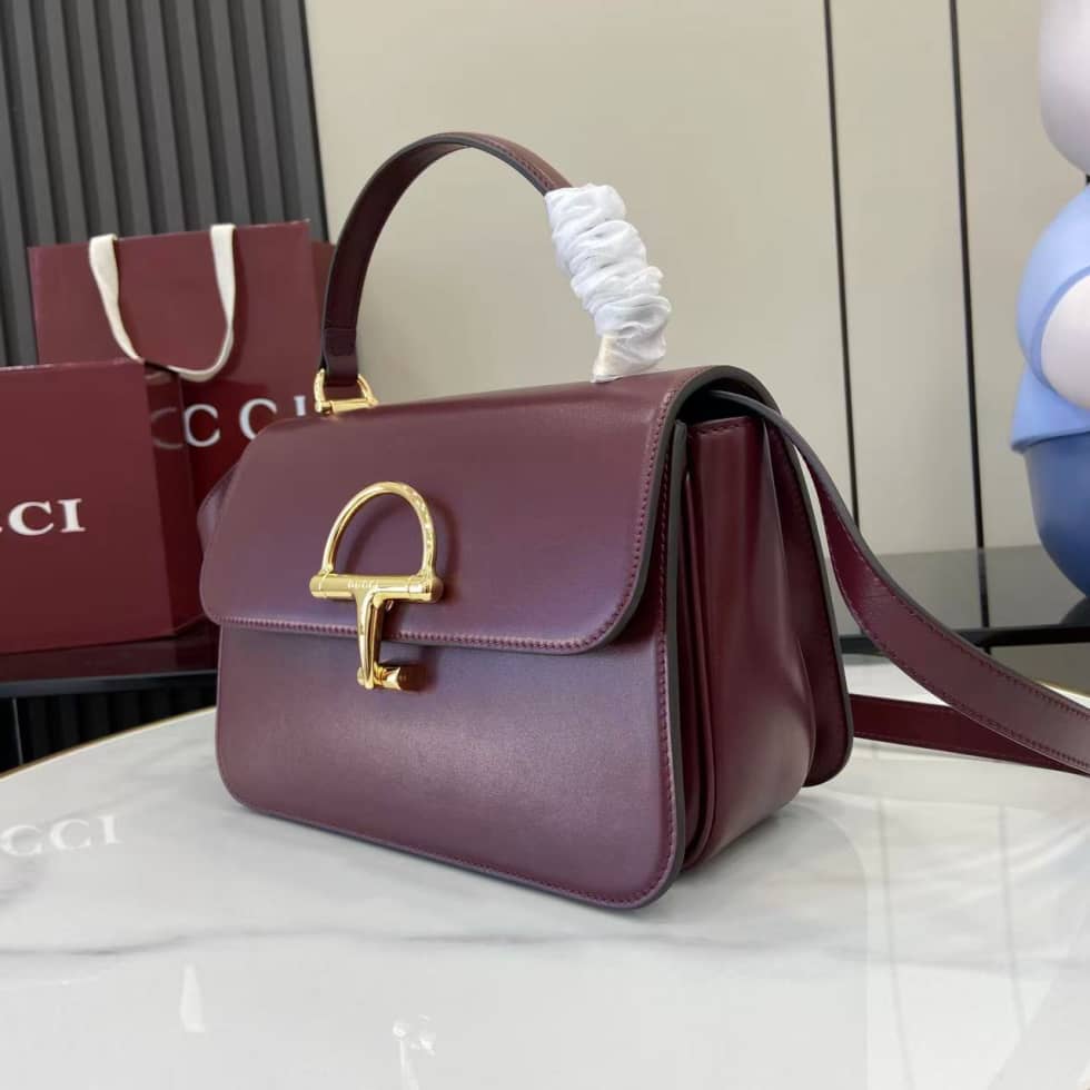 Gucci Siena Leather Medium Red Top Handle Bag_2_158779 Gucci Siena Leather Medium Red Top Handle Bag