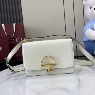 Gucci Siena Leather White Small Shoulder Bag