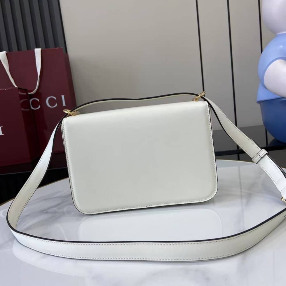 Gucci Siena Leather White Small Shoulder Bag_1_158809 Gucci Siena Leather White Small Shoulder Bag
