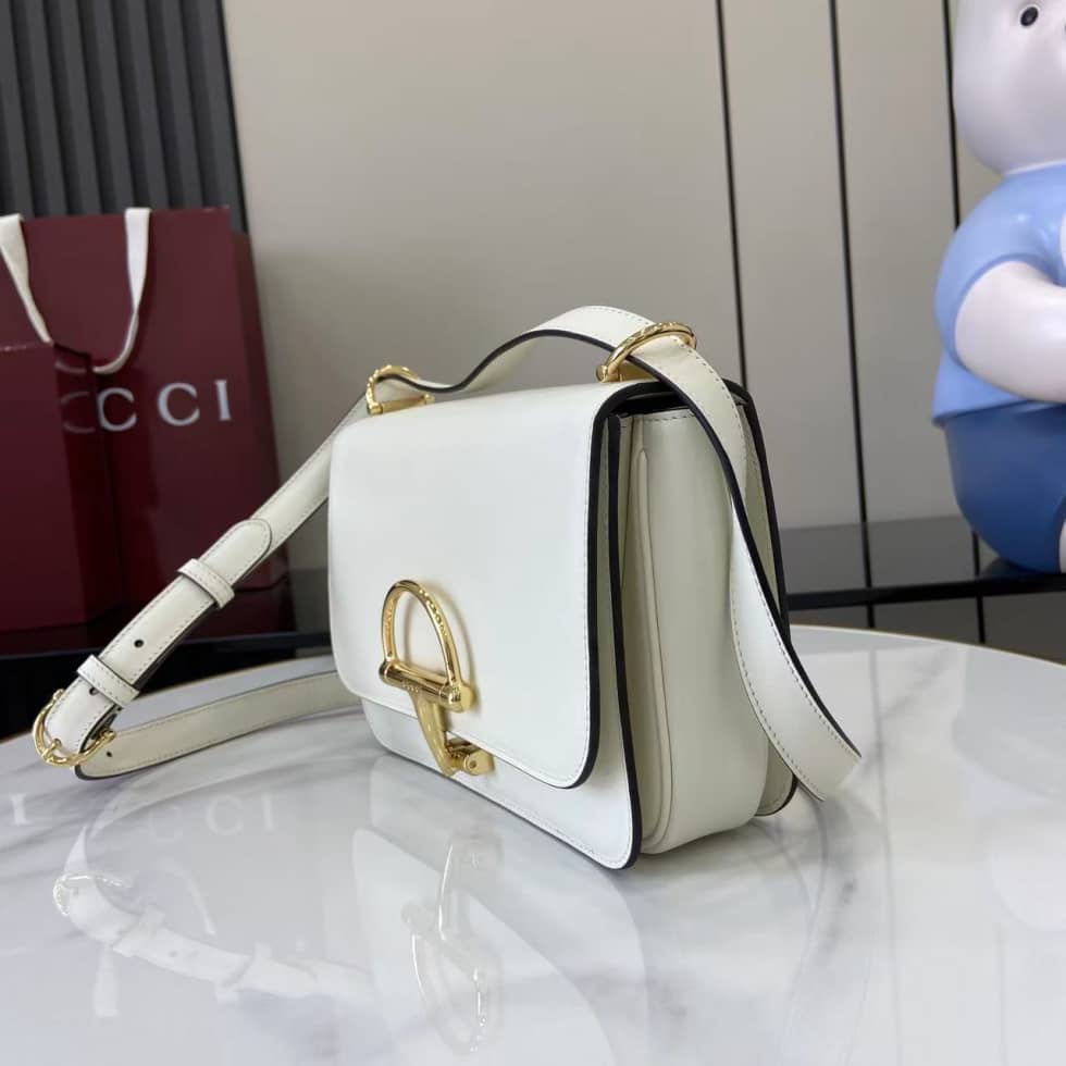 Gucci Siena Leather White Small Shoulder Bag_2_158809 Gucci Siena Leather White Small Shoulder Bag