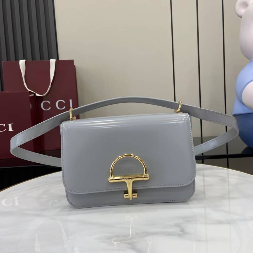 Gucci Siena Leather Light Grey Small Shoulder Bag_10_158819 Gucci Siena Leather Light Grey Small Shoulder Bag