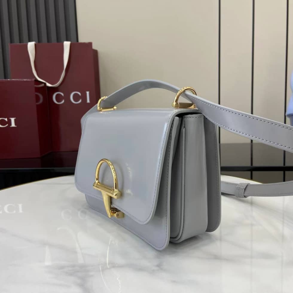 Gucci Siena Leather Light Grey Small Shoulder Bag_2_158819 Gucci Siena Leather Light Grey Small Shoulder Bag