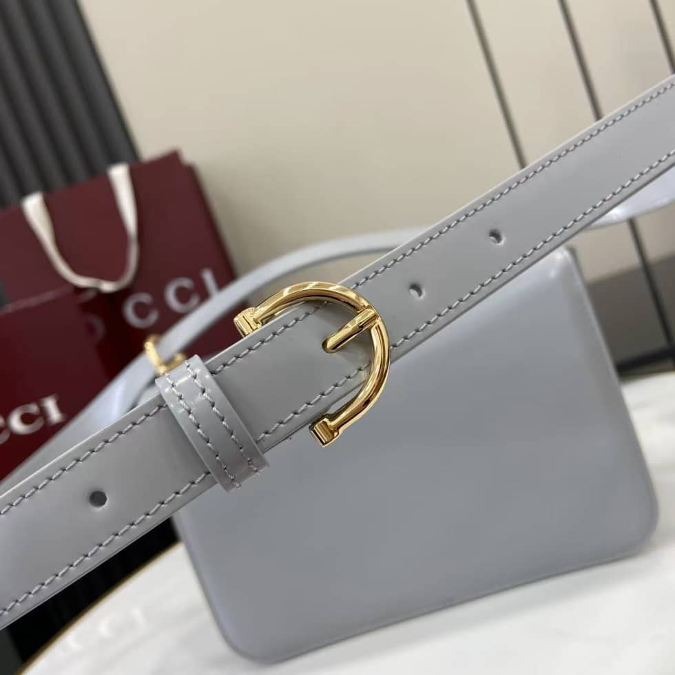 Gucci Siena Leather Light Grey Small Shoulder Bag_3_158819 Gucci Siena Leather Light Grey Small Shoulder Bag