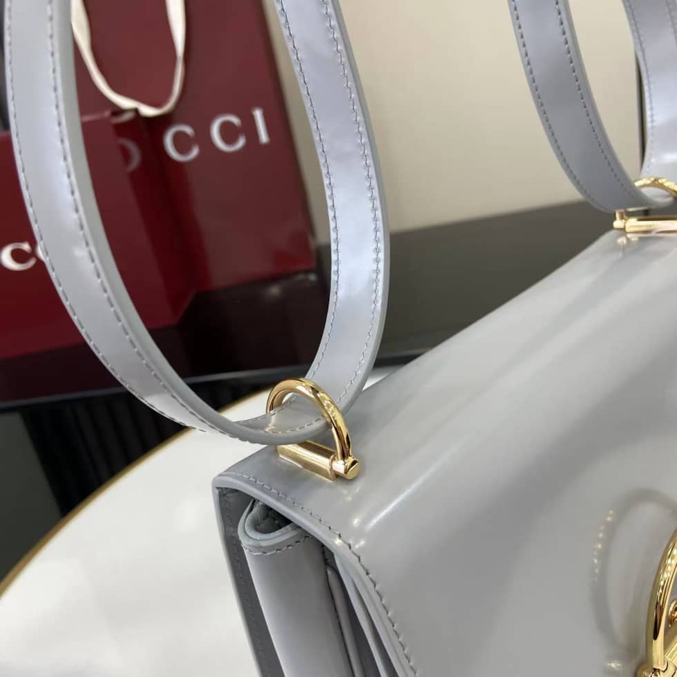 Gucci Siena Leather Light Grey Small Shoulder Bag_4_158819 Gucci Siena Leather Light Grey Small Shoulder Bag