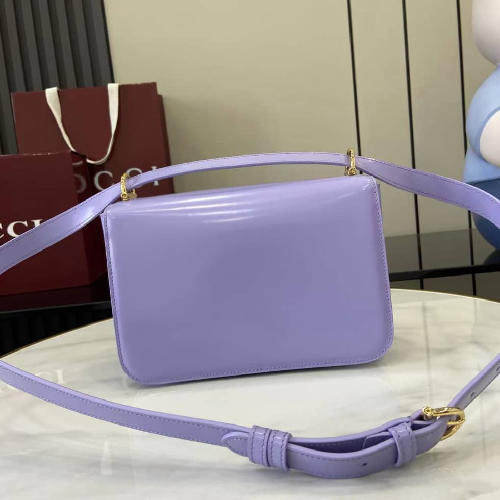 Gucci Siena Leather Light Purple Small Shoulder Bag_1_158829 Gucci Siena Leather Light Purple Small Shoulder Bag