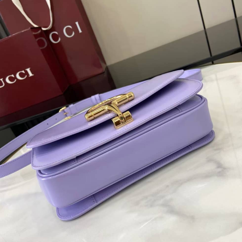 Gucci Siena Leather Light Purple Small Shoulder Bag_3_158829 Gucci Siena Leather Light Purple Small Shoulder Bag