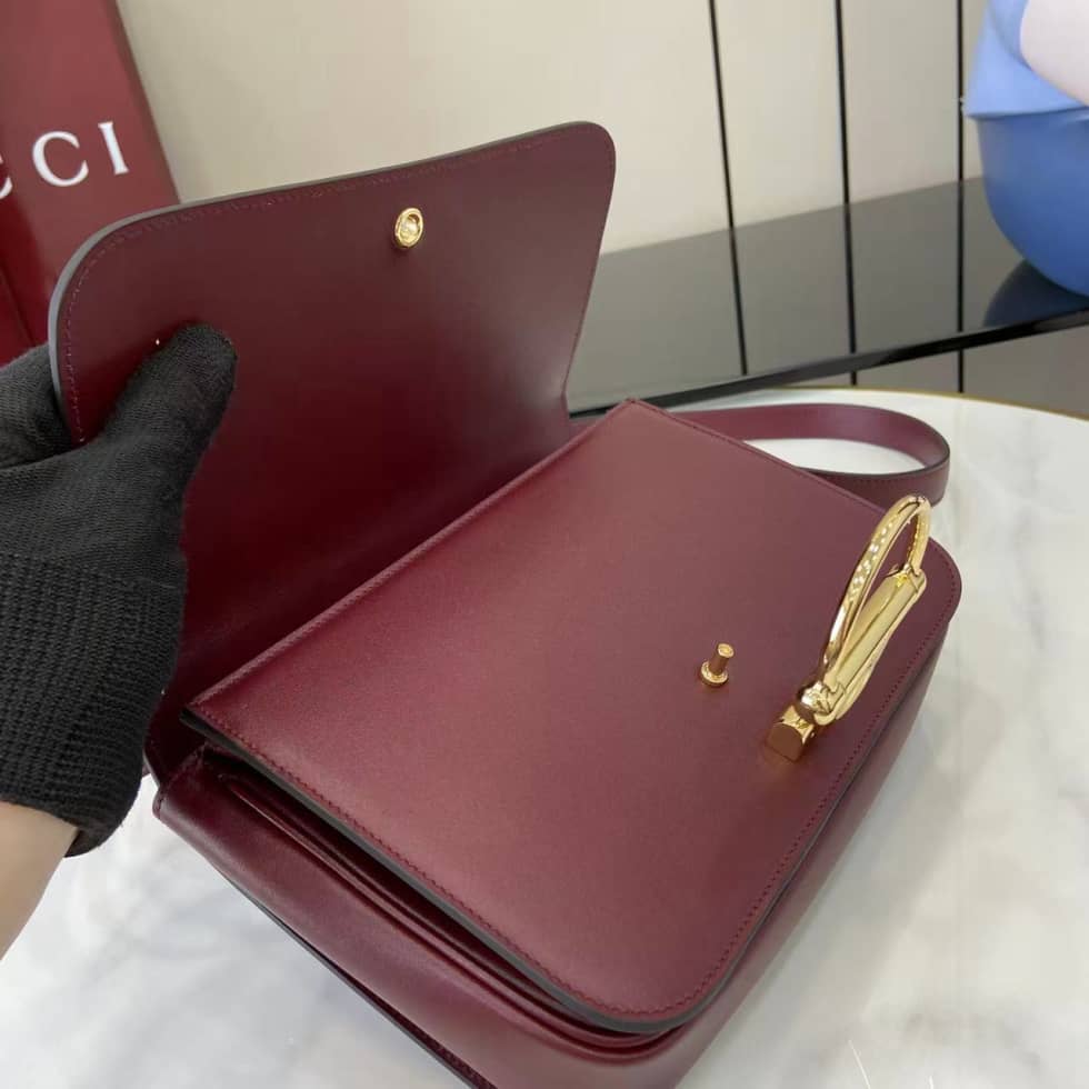 Gucci Siena Leather Red Small Shoulder Bag 846705_6_158839 Gucci Siena Leather Red Small Shoulder Bag 846705