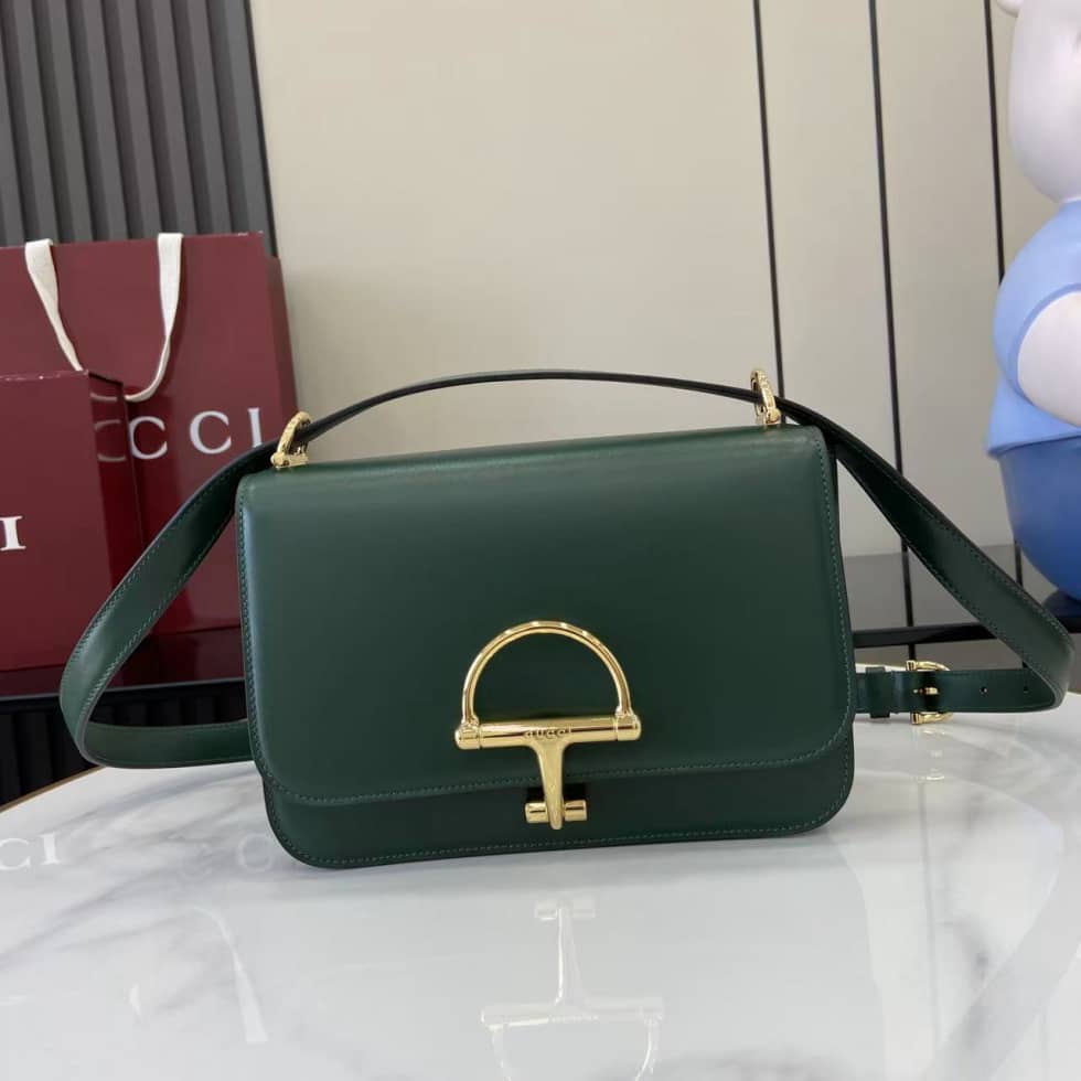 Gucci Siena Leather Green Small Shoulder Bag_10_158849 Gucci Siena Leather Green Small Shoulder Bag