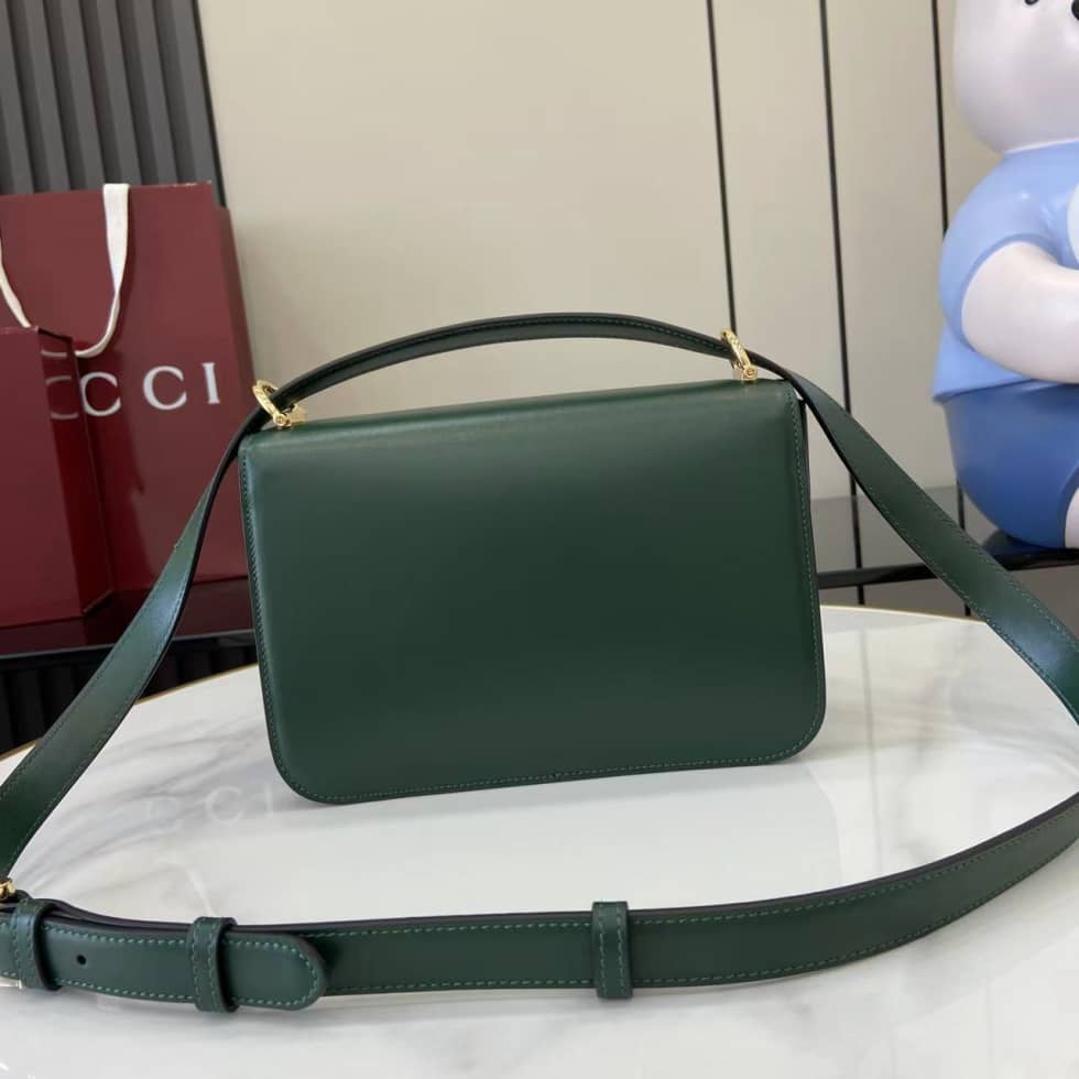 Gucci Siena Leather Green Small Shoulder Bag_1_158849 Gucci Siena Leather Green Small Shoulder Bag