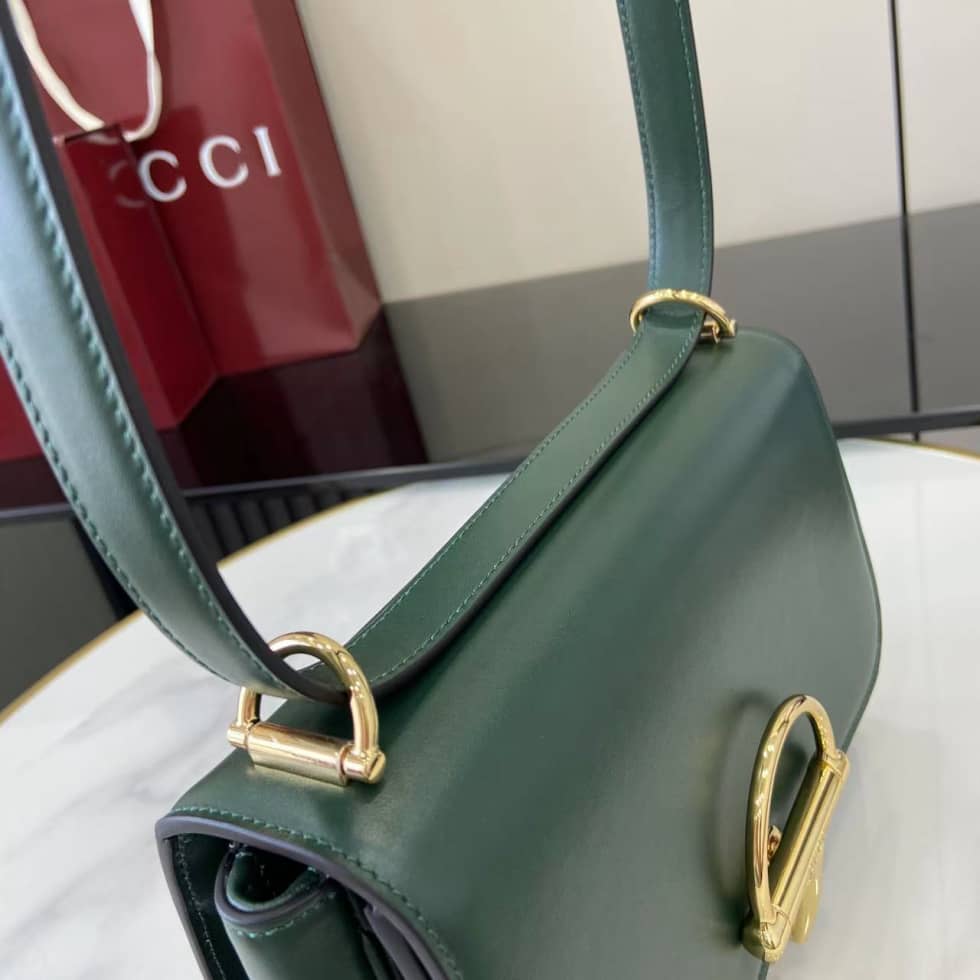 Gucci Siena Leather Green Small Shoulder Bag_4_158849 Gucci Siena Leather Green Small Shoulder Bag