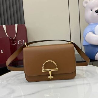 Gucci Siena Leather Brown Small Shoulder Bag